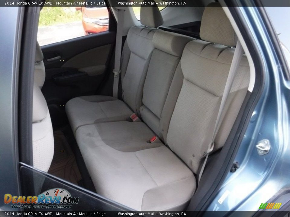 2014 Honda CR-V EX AWD Mountain Air Metallic / Beige Photo #25