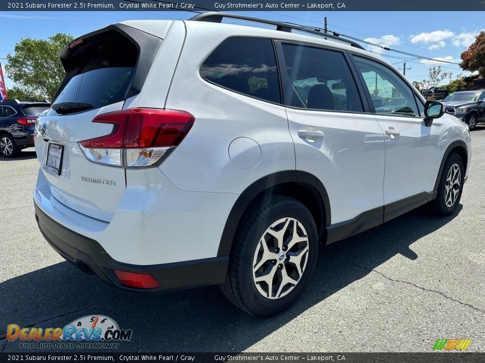 2021 Subaru Forester 2.5i Premium Crystal White Pearl / Gray Photo #6