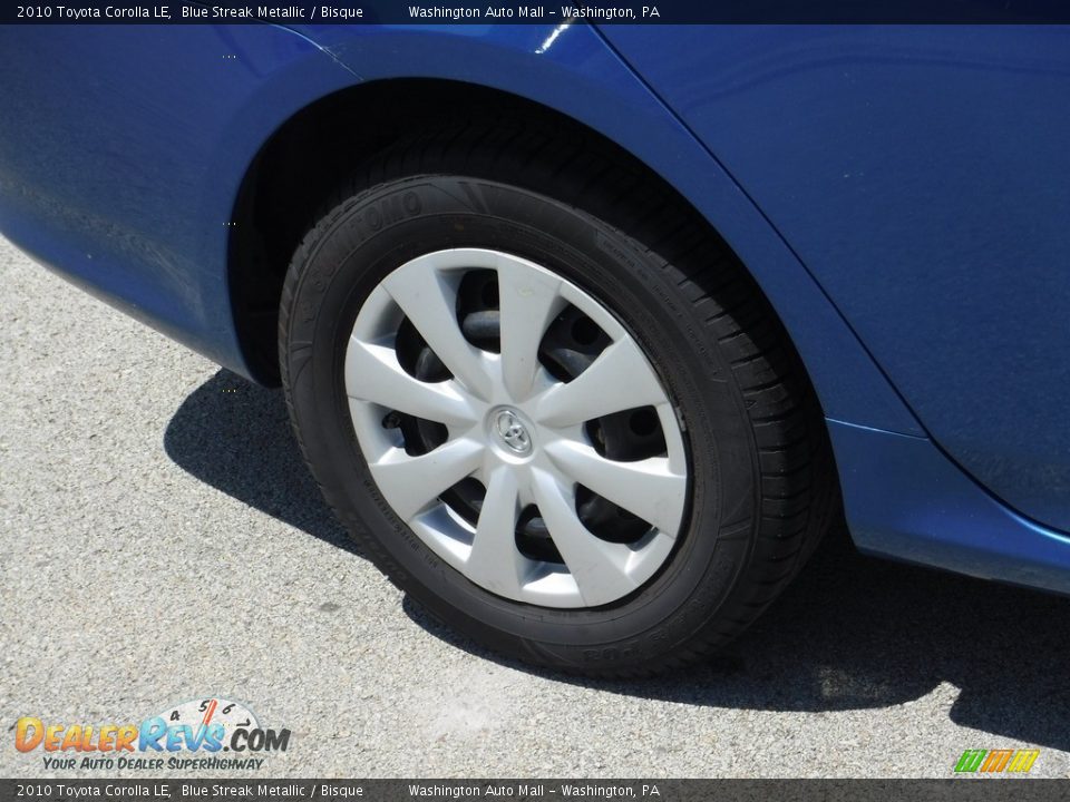 2010 Toyota Corolla LE Blue Streak Metallic / Bisque Photo #3