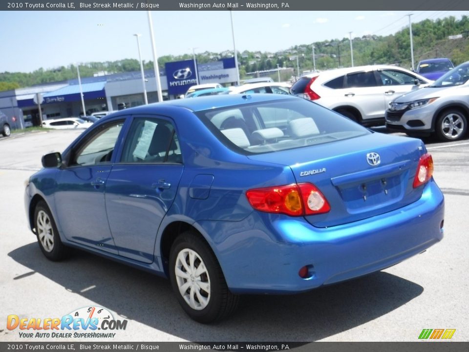 2010 Toyota Corolla LE Blue Streak Metallic / Bisque Photo #6
