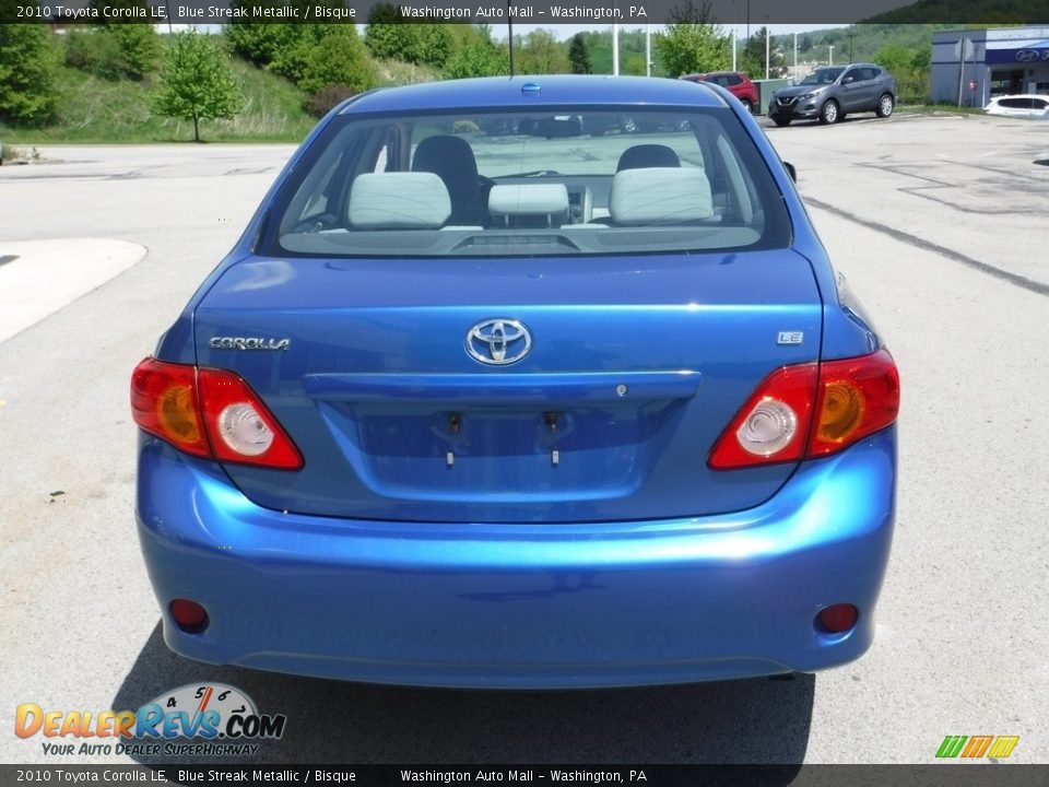 2010 Toyota Corolla LE Blue Streak Metallic / Bisque Photo #7