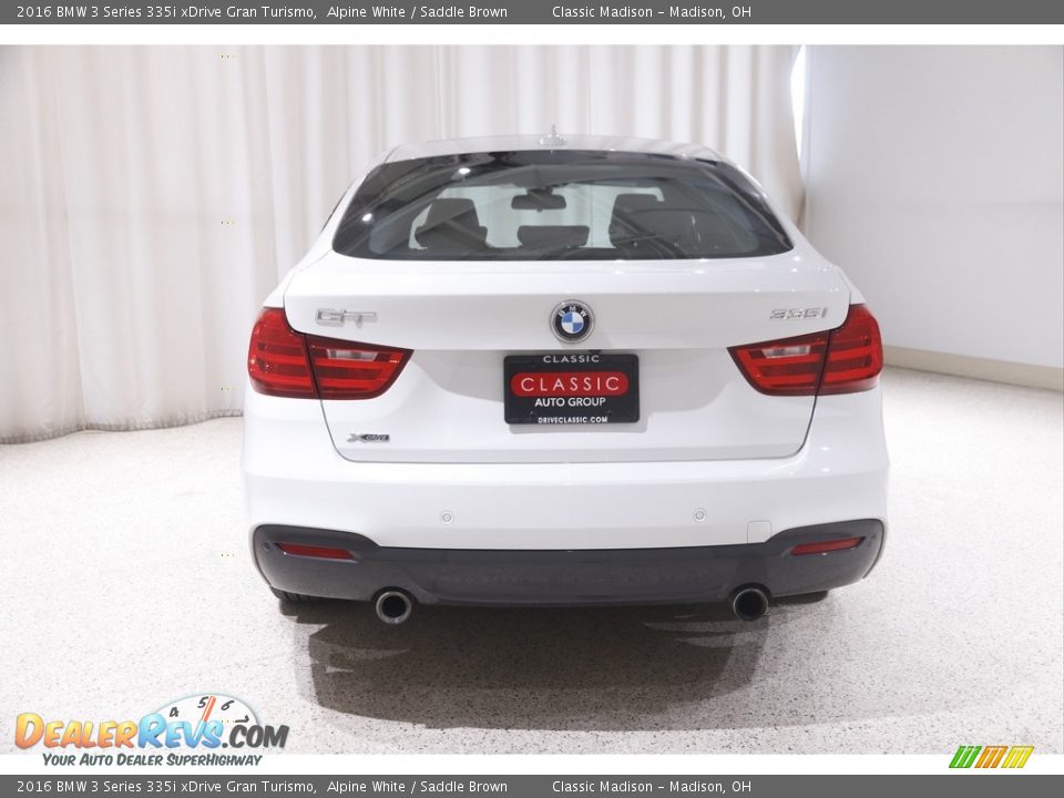 2016 BMW 3 Series 335i xDrive Gran Turismo Alpine White / Saddle Brown Photo #21