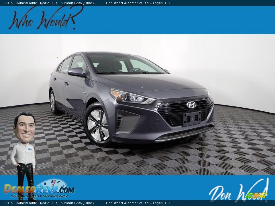 2019 Hyundai Ioniq Hybrid Blue Summit Gray / Black Photo #1