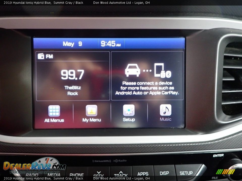 2019 Hyundai Ioniq Hybrid Blue Summit Gray / Black Photo #2