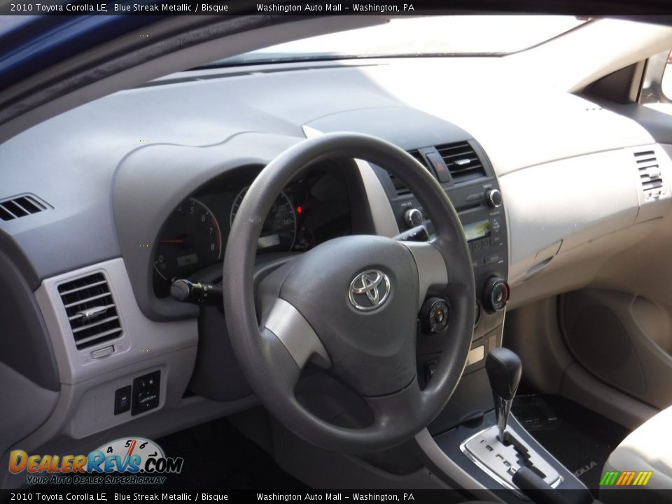 2010 Toyota Corolla LE Blue Streak Metallic / Bisque Photo #11