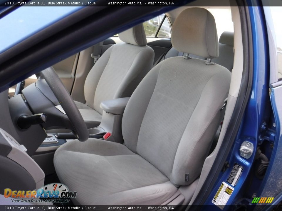 2010 Toyota Corolla LE Blue Streak Metallic / Bisque Photo #12