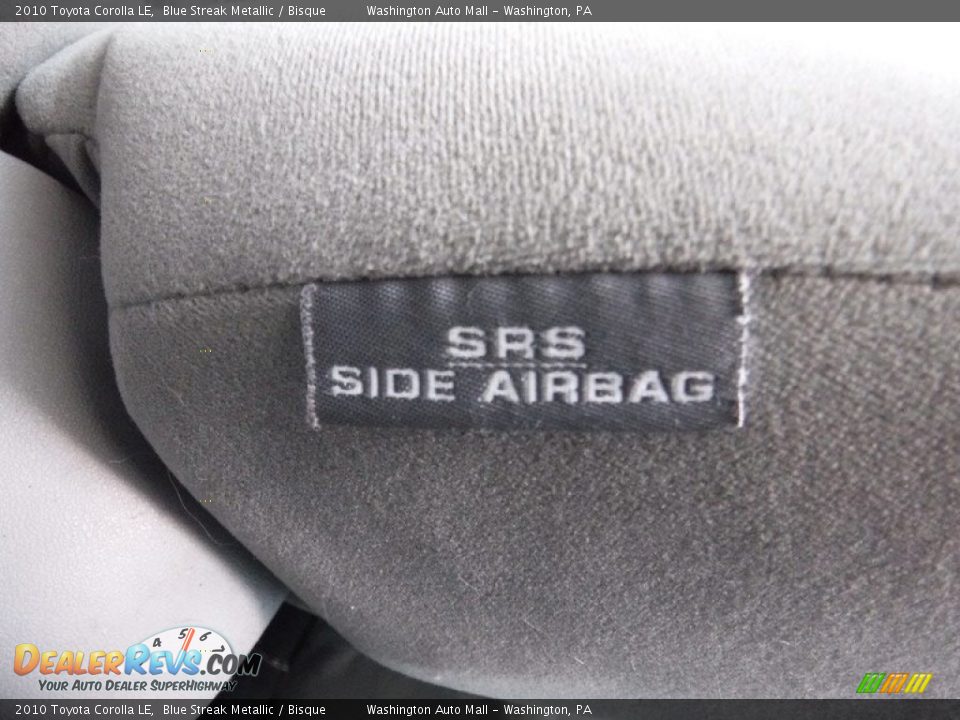 2010 Toyota Corolla LE Blue Streak Metallic / Bisque Photo #13