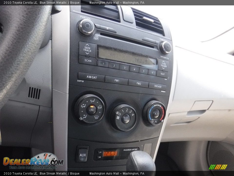 2010 Toyota Corolla LE Blue Streak Metallic / Bisque Photo #15