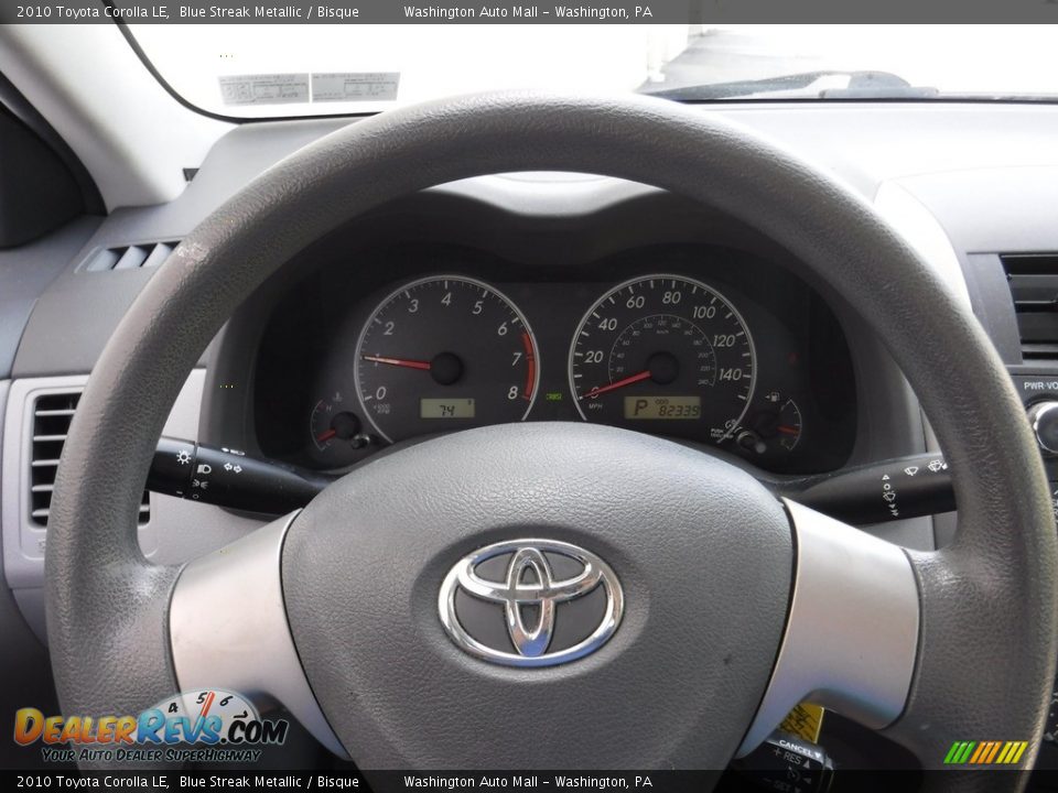 2010 Toyota Corolla LE Blue Streak Metallic / Bisque Photo #19