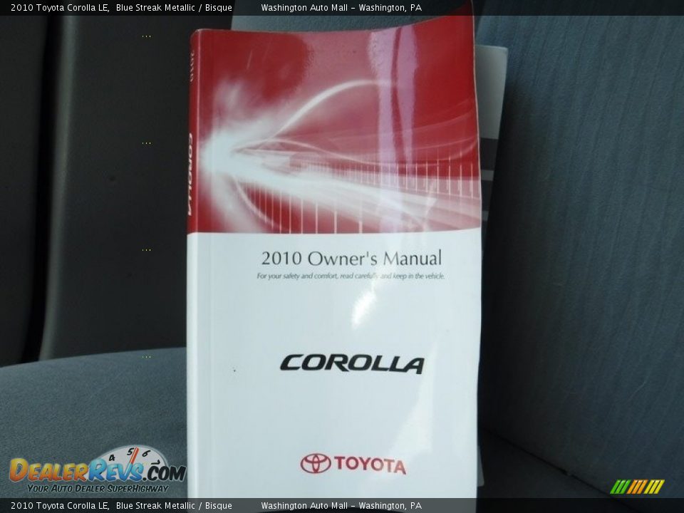 2010 Toyota Corolla LE Blue Streak Metallic / Bisque Photo #24