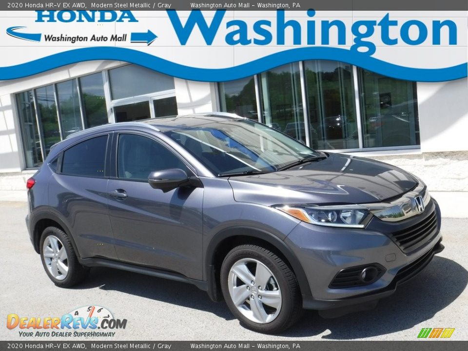 2020 Honda HR-V EX AWD Modern Steel Metallic / Gray Photo #1