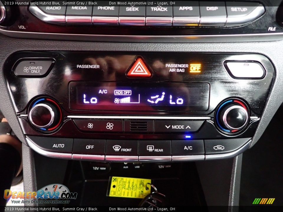 2019 Hyundai Ioniq Hybrid Blue Summit Gray / Black Photo #18
