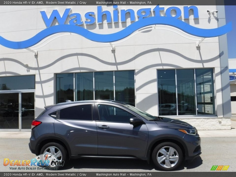 2020 Honda HR-V EX AWD Modern Steel Metallic / Gray Photo #2
