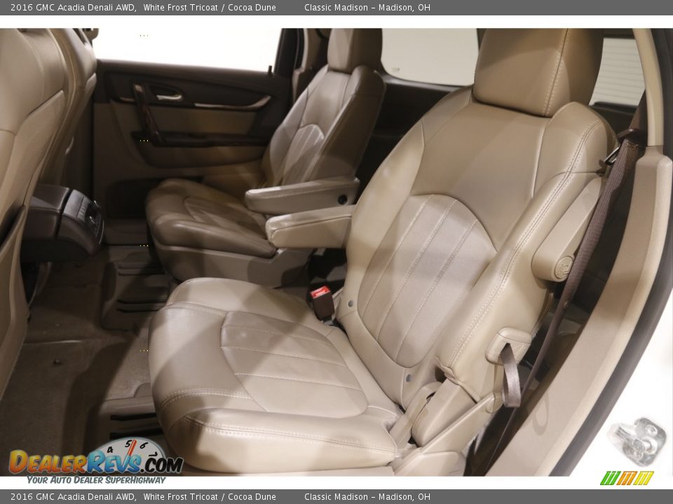 2016 GMC Acadia Denali AWD White Frost Tricoat / Cocoa Dune Photo #18
