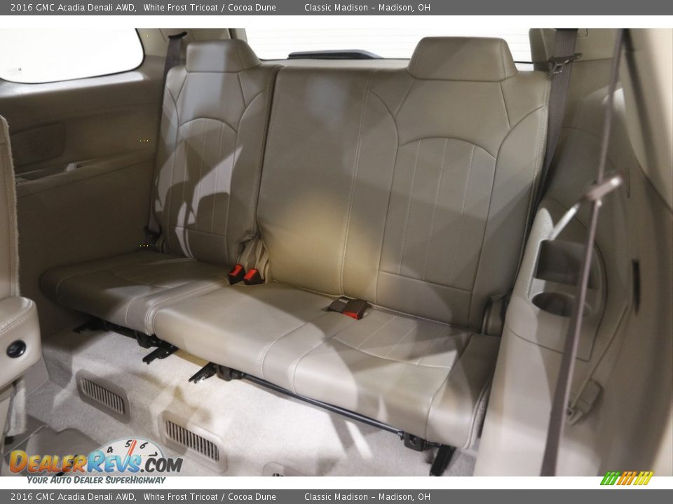 2016 GMC Acadia Denali AWD White Frost Tricoat / Cocoa Dune Photo #19