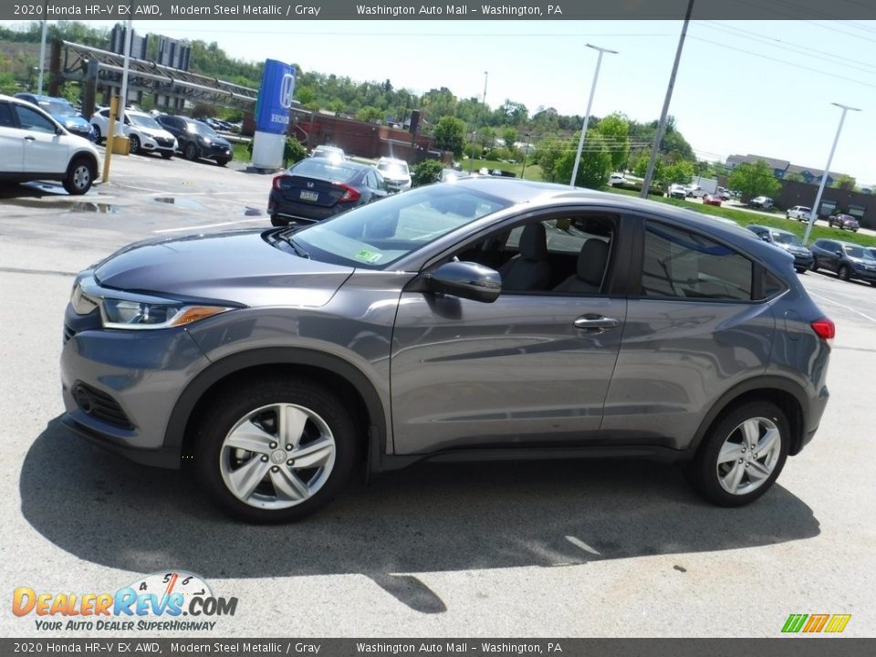 2020 Honda HR-V EX AWD Modern Steel Metallic / Gray Photo #7