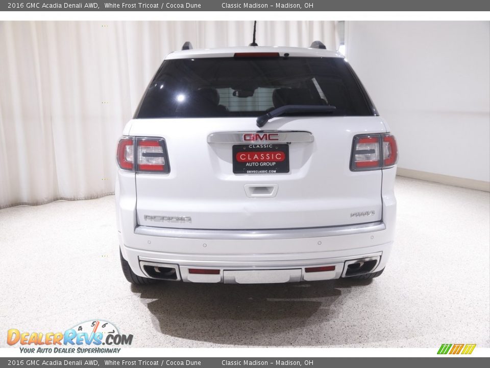 2016 GMC Acadia Denali AWD White Frost Tricoat / Cocoa Dune Photo #20