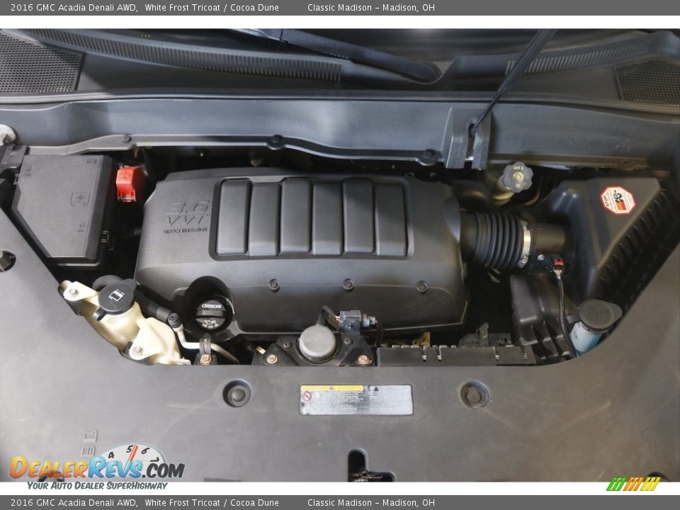 2016 GMC Acadia Denali AWD White Frost Tricoat / Cocoa Dune Photo #21
