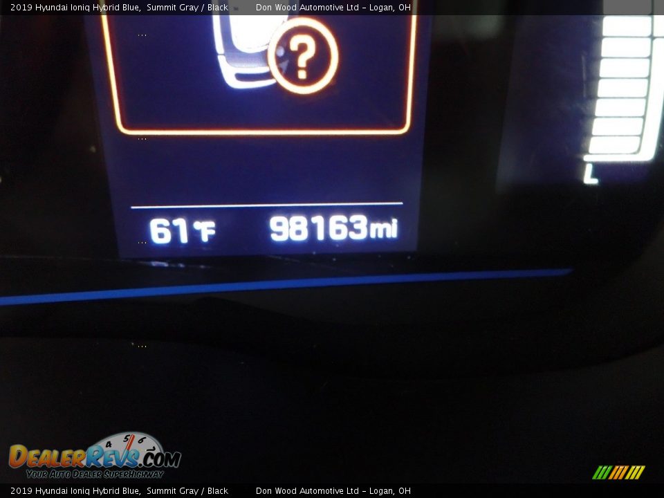 2019 Hyundai Ioniq Hybrid Blue Summit Gray / Black Photo #29