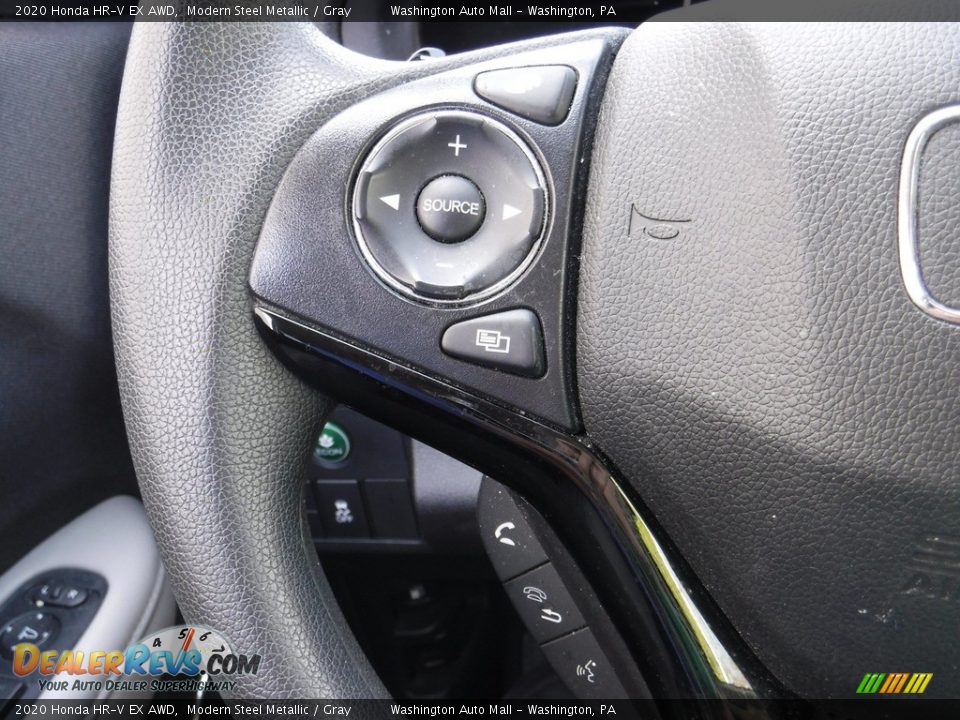 2020 Honda HR-V EX AWD Modern Steel Metallic / Gray Photo #22