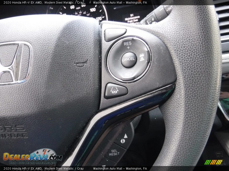 2020 Honda HR-V EX AWD Modern Steel Metallic / Gray Photo #23