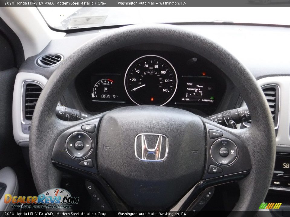 2020 Honda HR-V EX AWD Modern Steel Metallic / Gray Photo #24