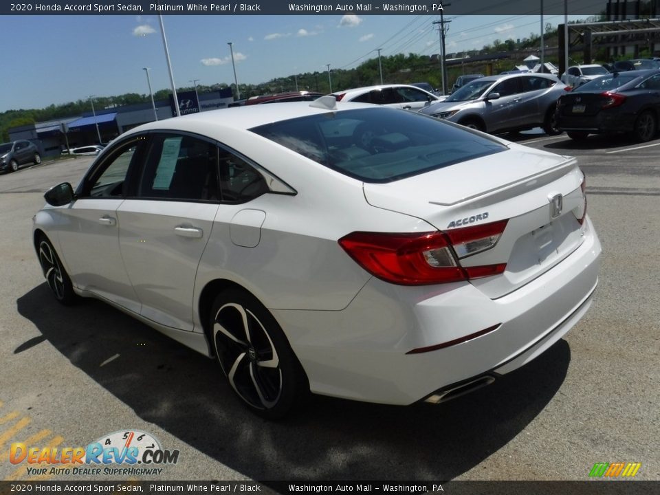 2020 Honda Accord Sport Sedan Platinum White Pearl / Black Photo #6