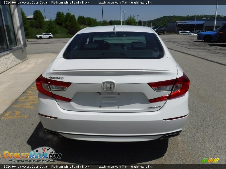 2020 Honda Accord Sport Sedan Platinum White Pearl / Black Photo #7