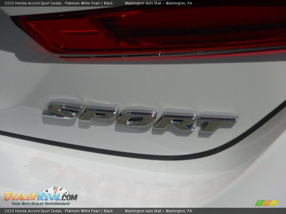 2020 Honda Accord Sport Sedan Platinum White Pearl / Black Photo #9