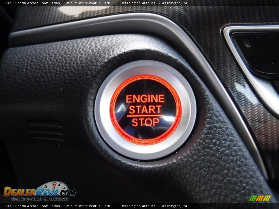 2020 Honda Accord Sport Sedan Platinum White Pearl / Black Photo #18