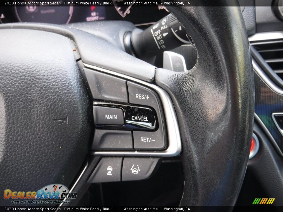 2020 Honda Accord Sport Sedan Platinum White Pearl / Black Photo #25