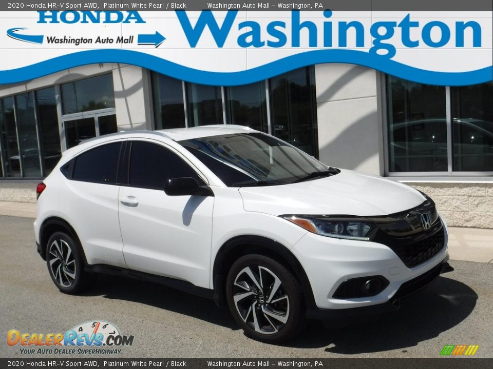 2020 Honda HR-V Sport AWD Platinum White Pearl / Black Photo #1