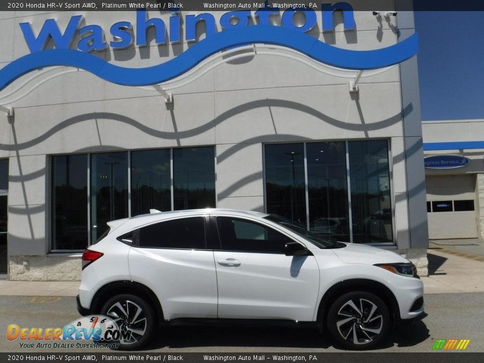 2020 Honda HR-V Sport AWD Platinum White Pearl / Black Photo #2