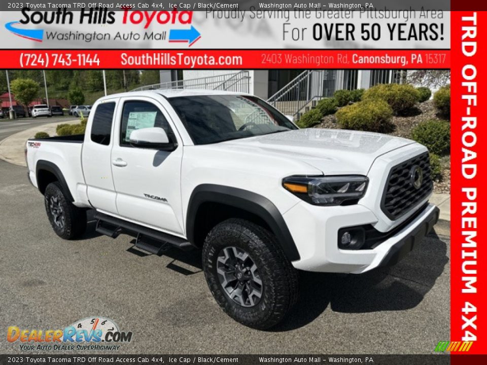 2023 Toyota Tacoma TRD Off Road Access Cab 4x4 Ice Cap / Black/Cement Photo #1