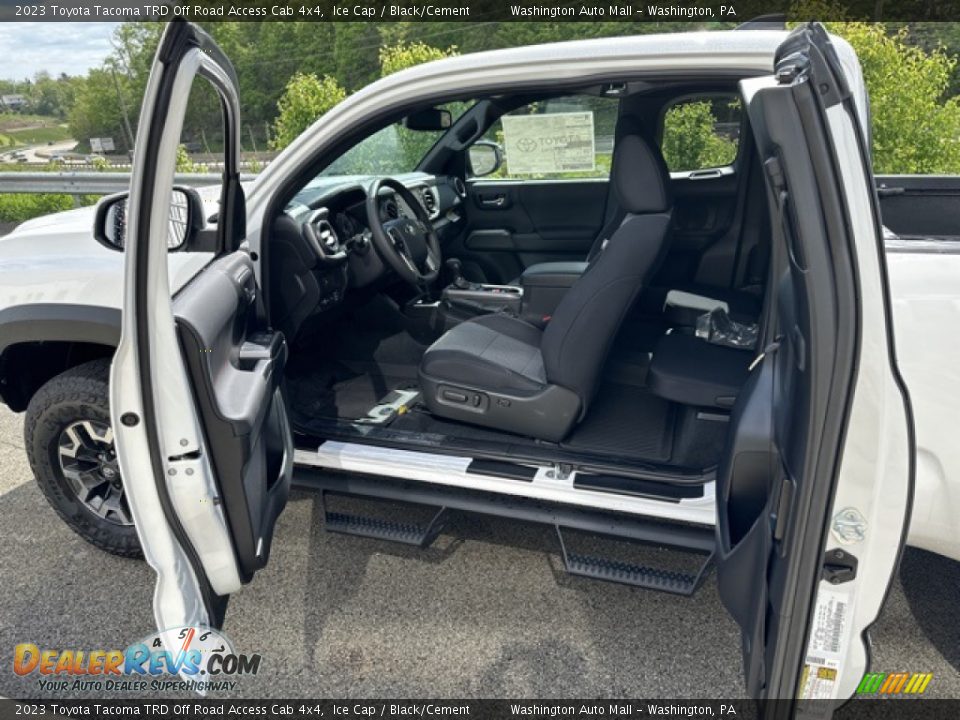 Black/Cement Interior - 2023 Toyota Tacoma TRD Off Road Access Cab 4x4 Photo #19