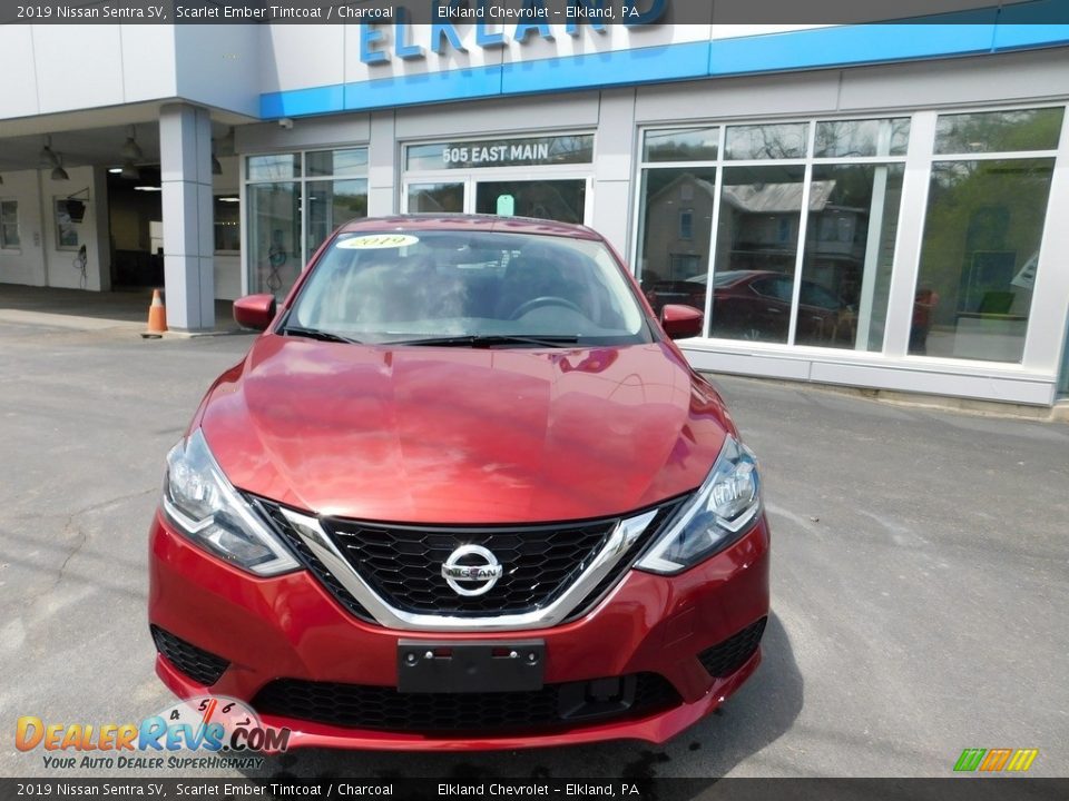 2019 Nissan Sentra SV Scarlet Ember Tintcoat / Charcoal Photo #4