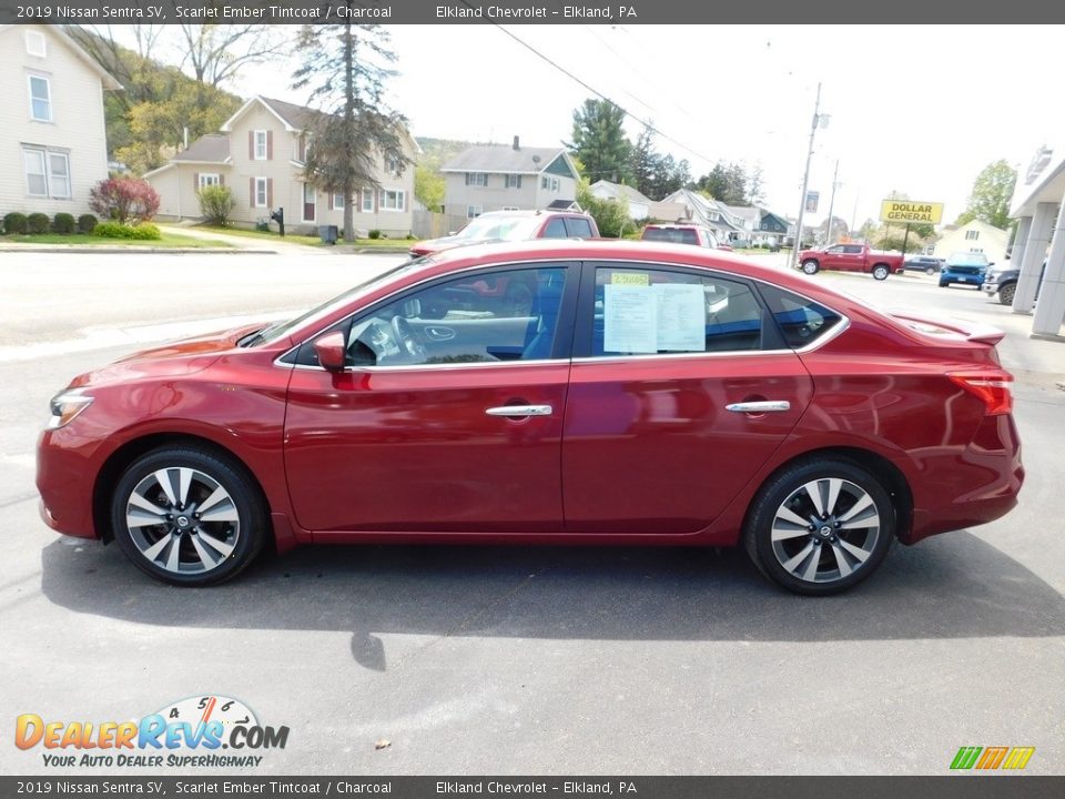 2019 Nissan Sentra SV Scarlet Ember Tintcoat / Charcoal Photo #13