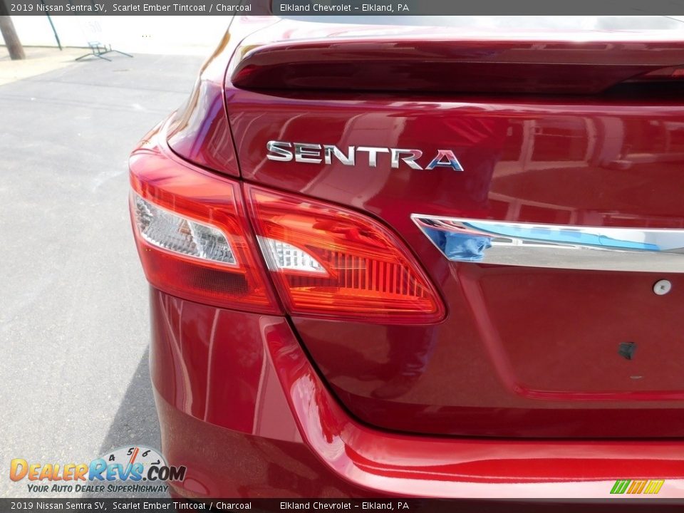 2019 Nissan Sentra SV Scarlet Ember Tintcoat / Charcoal Photo #14