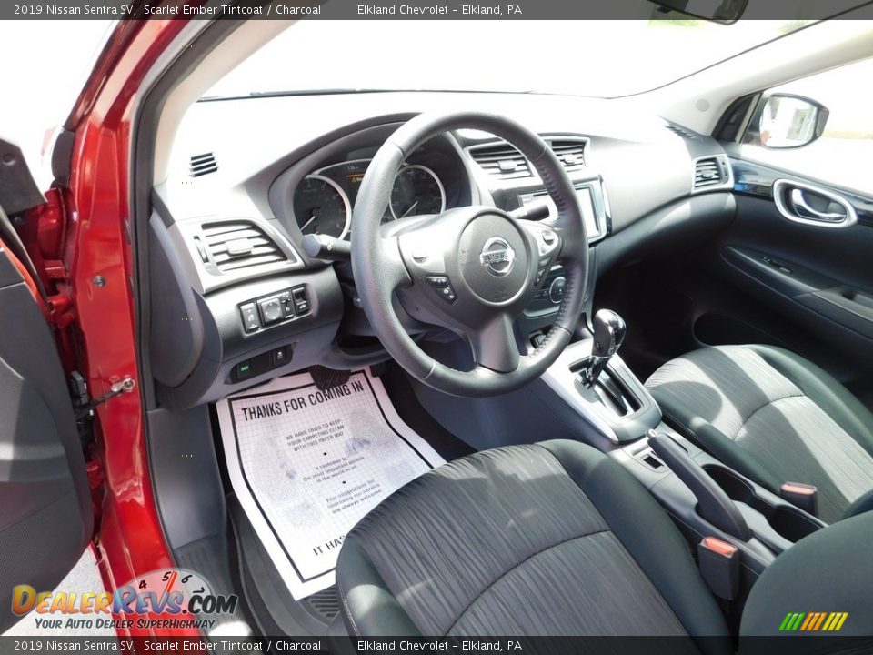 2019 Nissan Sentra SV Scarlet Ember Tintcoat / Charcoal Photo #21