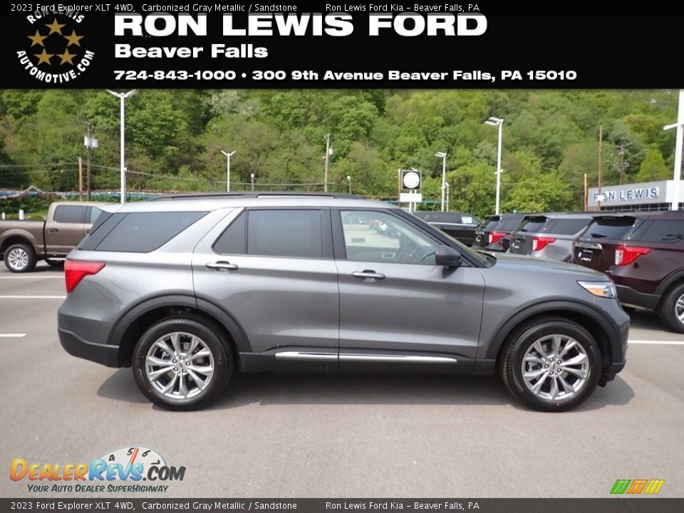 2023 Ford Explorer XLT 4WD Carbonized Gray Metallic / Sandstone Photo #1