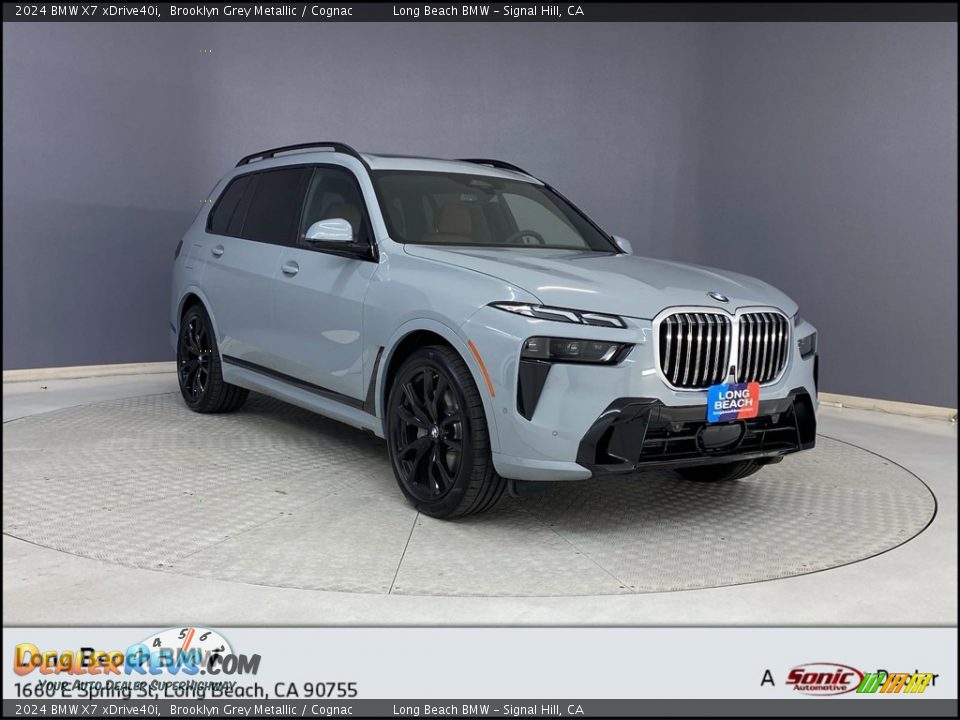 2024 BMW X7 xDrive40i Brooklyn Grey Metallic / Cognac Photo #1