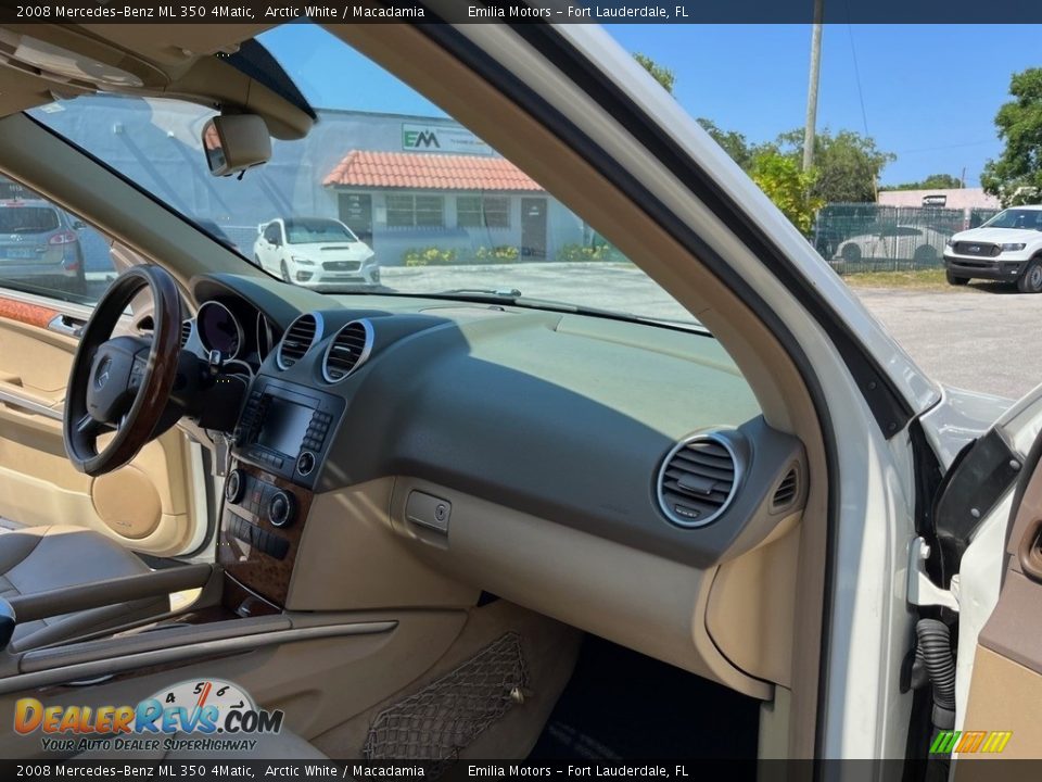 2008 Mercedes-Benz ML 350 4Matic Arctic White / Macadamia Photo #7