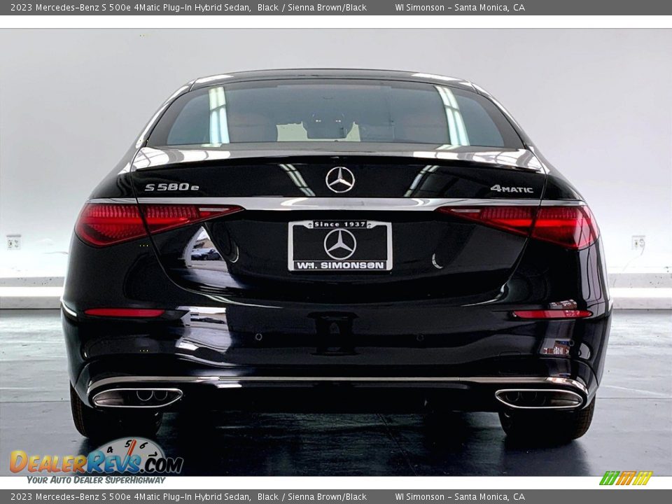 2023 Mercedes-Benz S 500e 4Matic Plug-In Hybrid Sedan Black / Sienna Brown/Black Photo #3