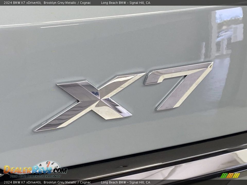 2024 BMW X7 xDrive40i Brooklyn Grey Metallic / Cognac Photo #8