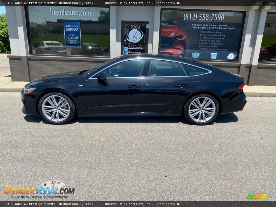 2019 Audi A7 Prestige quattro Brilliant Black / Black Photo #1