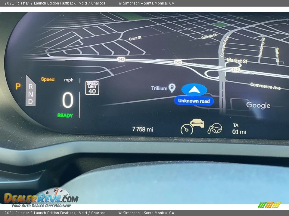 Navigation of 2021 Polestar 2 Launch Edition Fastback Photo #29