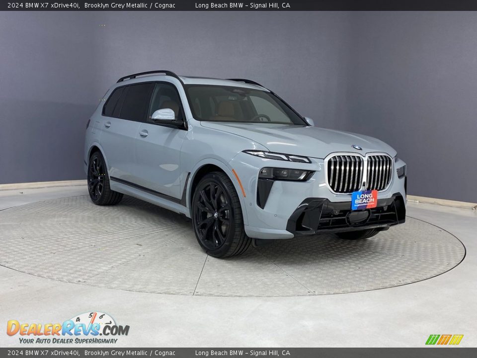 2024 BMW X7 xDrive40i Brooklyn Grey Metallic / Cognac Photo #27