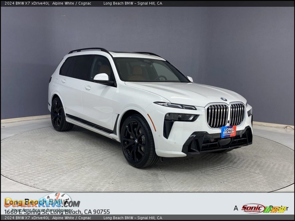 2024 BMW X7 xDrive40i Alpine White / Cognac Photo #1