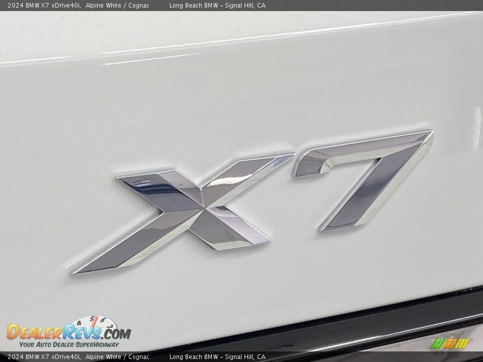 2024 BMW X7 xDrive40i Alpine White / Cognac Photo #8
