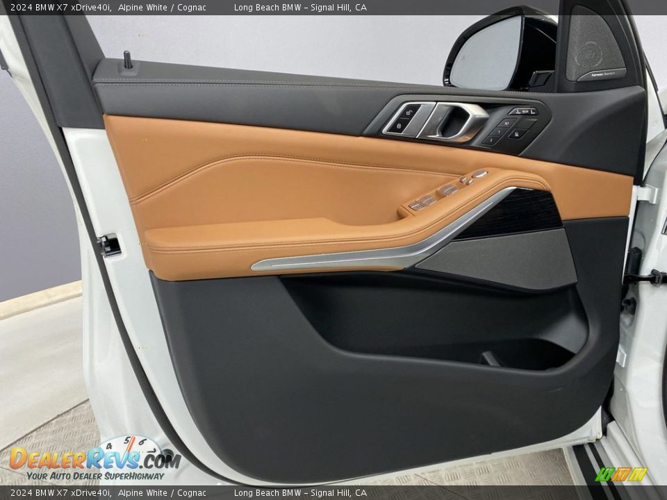 2024 BMW X7 xDrive40i Alpine White / Cognac Photo #10